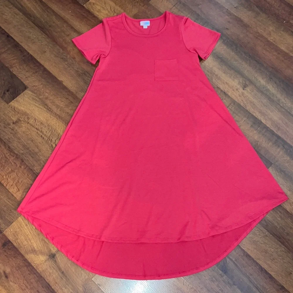 Lularoe pink Carly dress - Picture 1 of 3